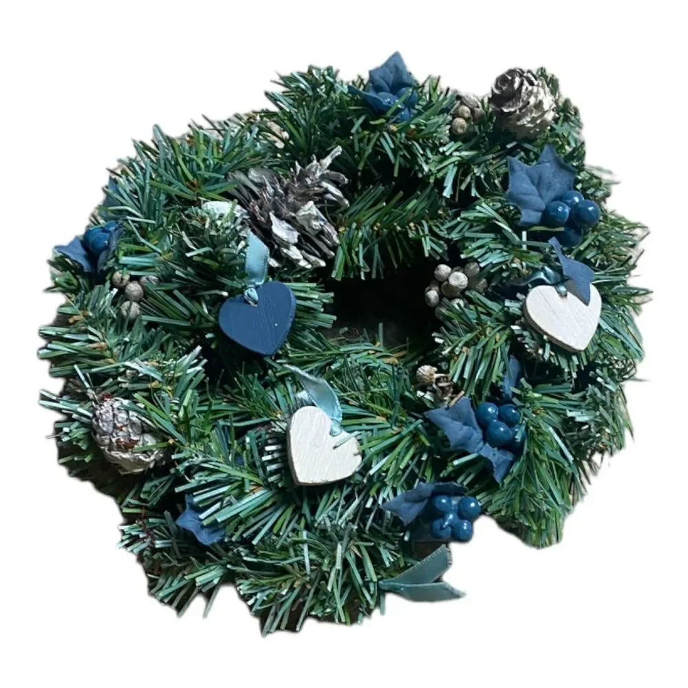 Holiday Wreath Set of 2 - vintage 90s